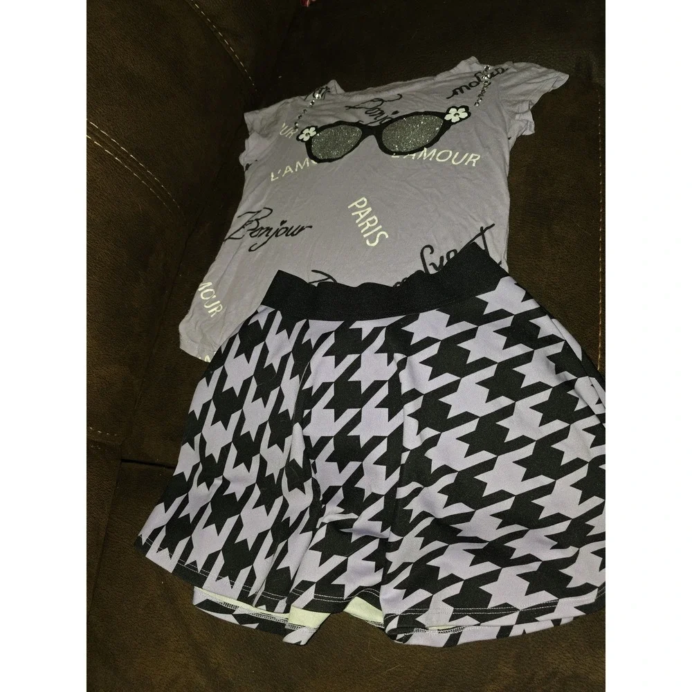 Justice back to school paris bonjour outfit size 10